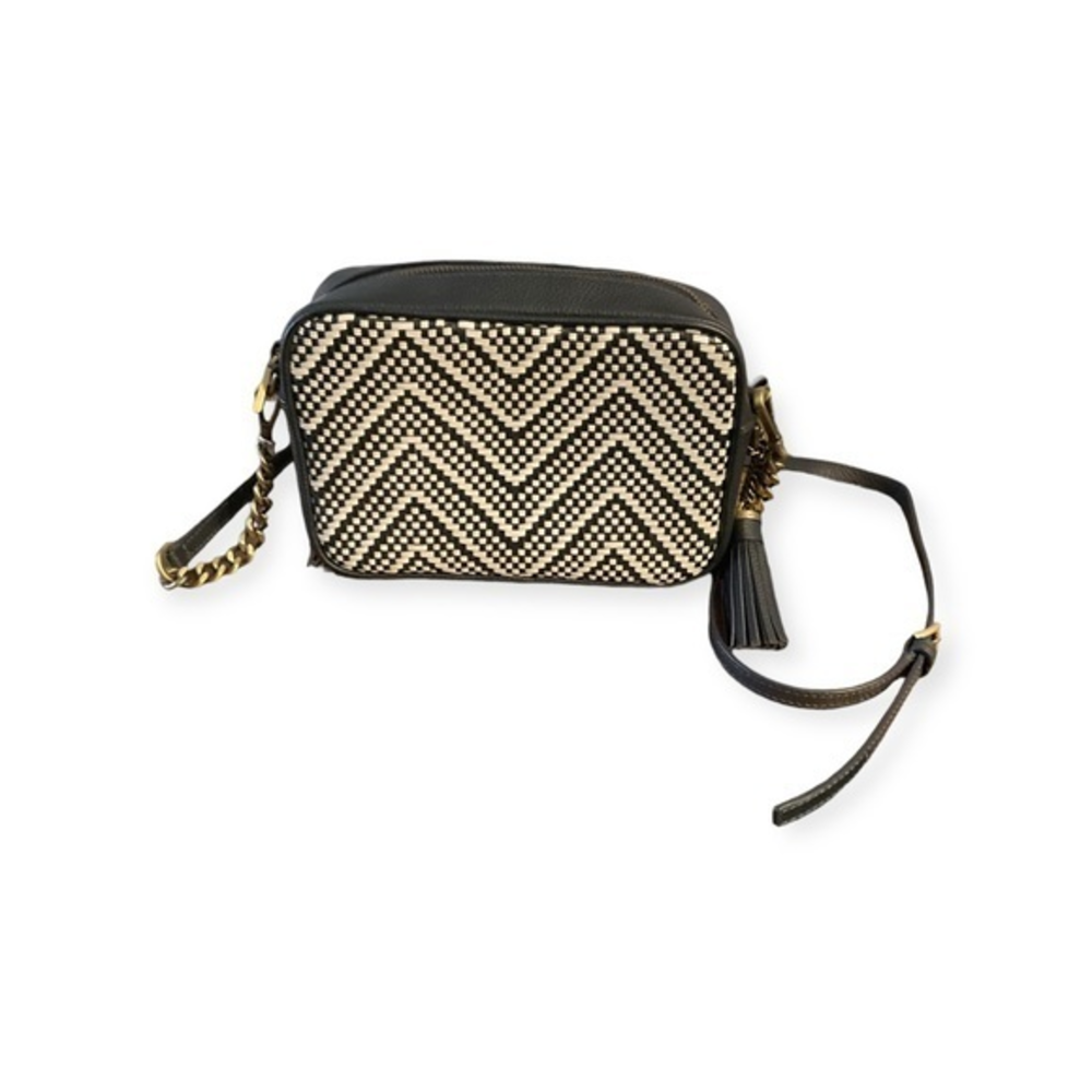 Women’s‎ Michael Kors ginny woven chevron leather camera bag